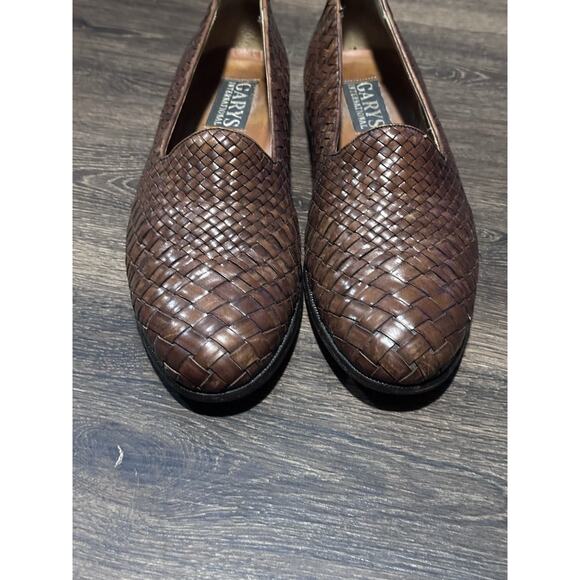 Gary International Brown Braided Leather Men’s Loafers Sz 8.5 M Dress Shoes main image 5